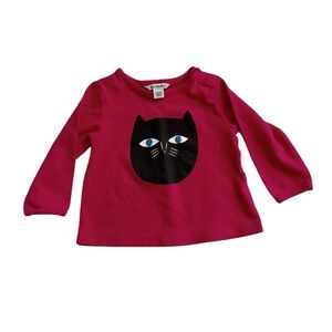 Marimekko Black Cat Long Sleeve Top